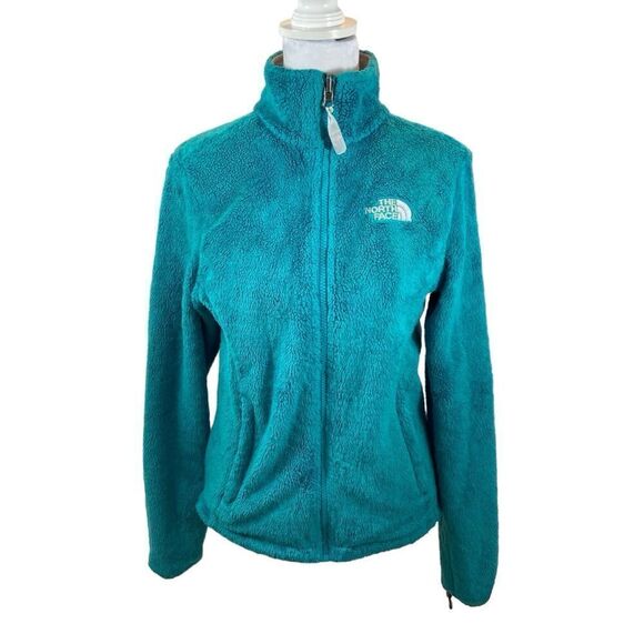 Women’s The North Face Osito 2 Bright Green Full Zip Fleece Jacket Size XS - Picture 2 of 13